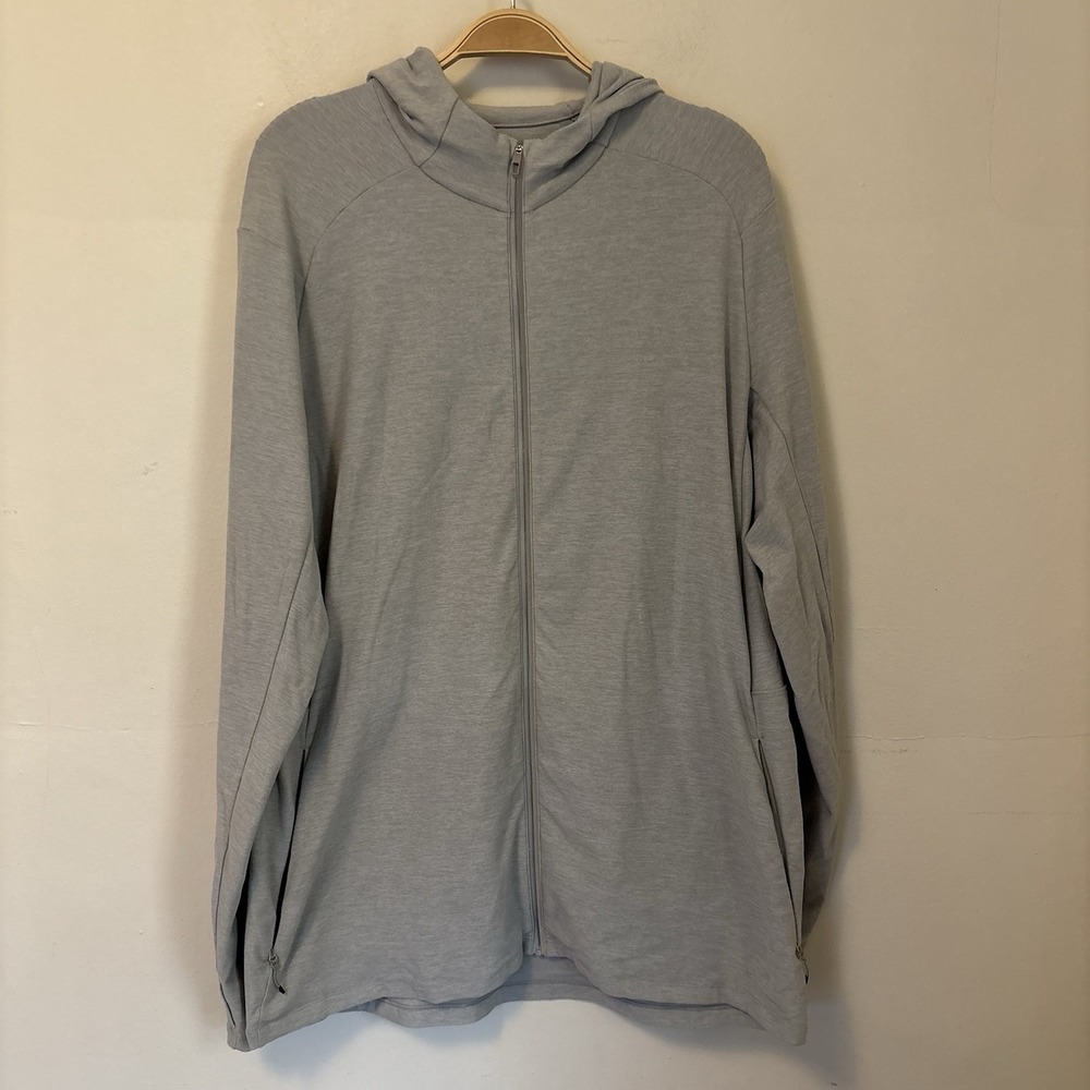 Lululemon Men's Surge Full Zip XL Gray Hoodie Sweatshirt Athletic Run